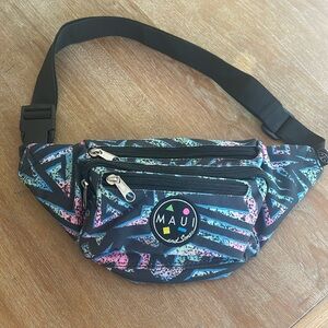 Vintage Retro Neon 80s/90s Maui and Sons Fanny Pack Waist Hip Bag